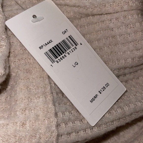 NWT SPLENDID Super Soft Waffle Knit Jogger Pants in Oat, Size Large - Picture 6 of 7